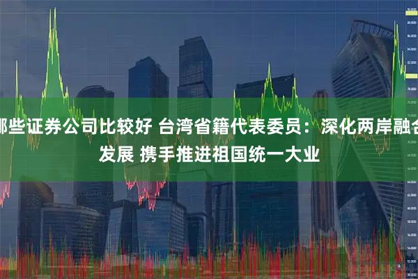 哪些证券公司比较好 台湾省籍代表委员：深化两岸融合发展 携手推进祖国统一大业